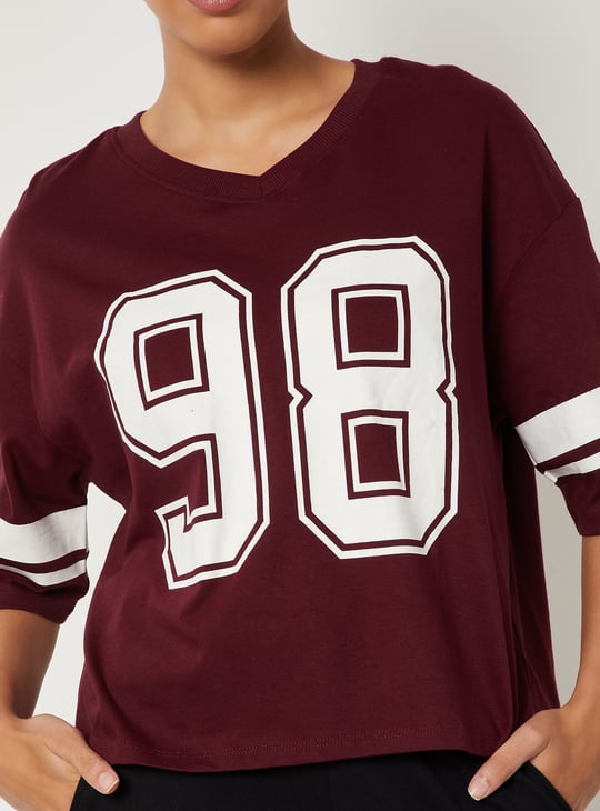 Women Printed Boxy Fit T-shirt