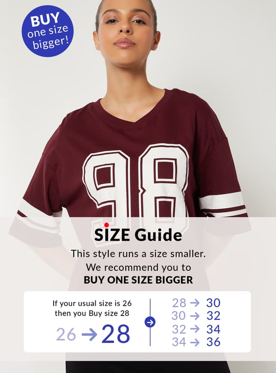 Women Printed Boxy Fit T-shirt