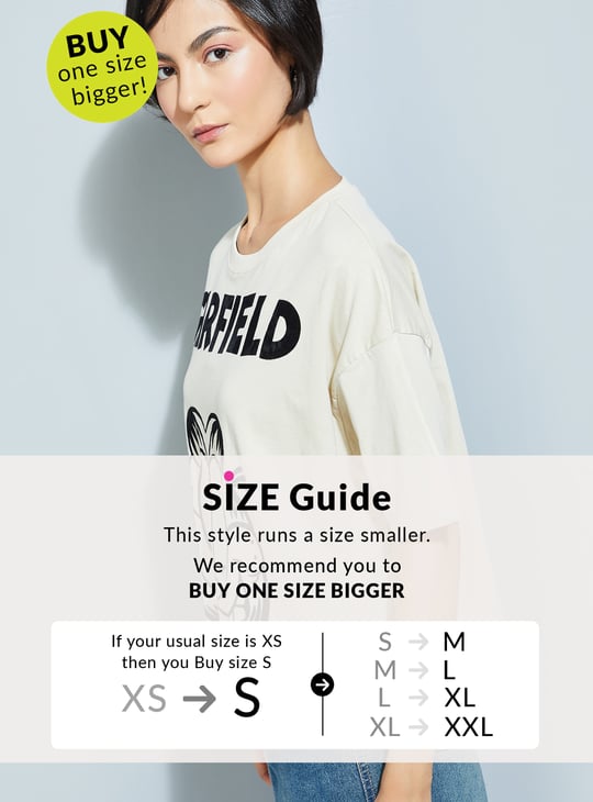 URB_N Women Garfield Boxy Fit T-shirt