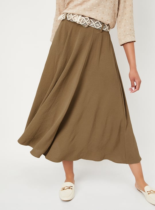 andmary Mel gather skirt brown Sサイズ 