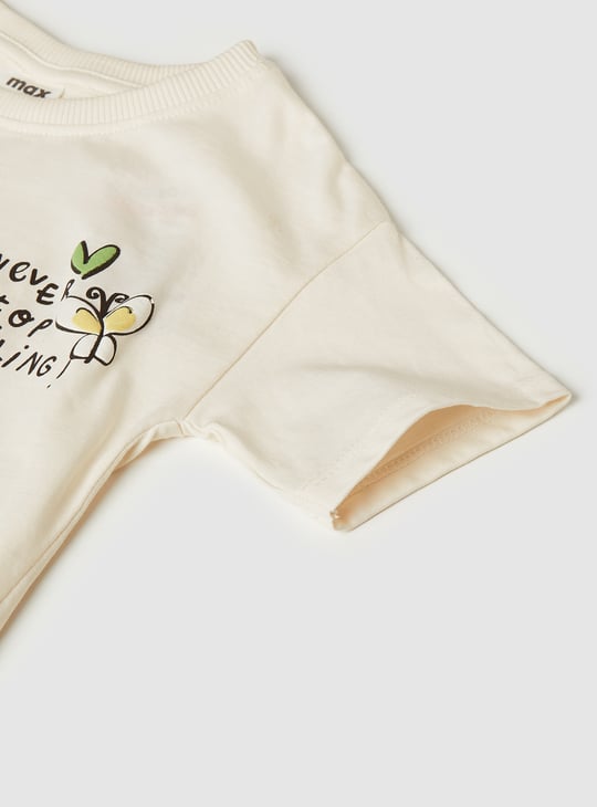 Girls Printed Shorts Set