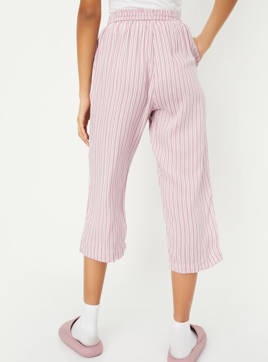 Women Striped Capri