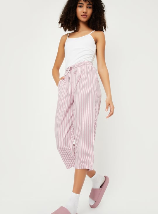 Women Striped Capri