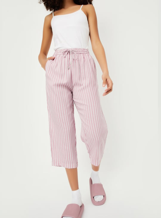 Women Striped Capri