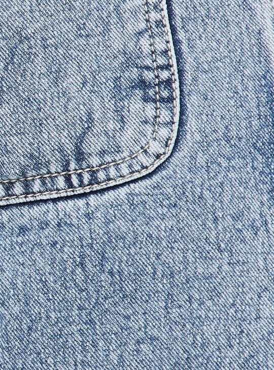 Women Washed Cargo Jeans