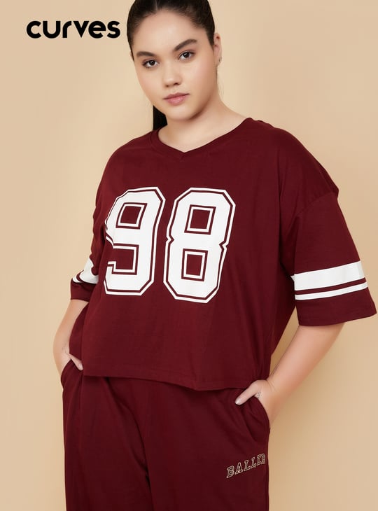 Women Printed Boxy Fit T-shirt