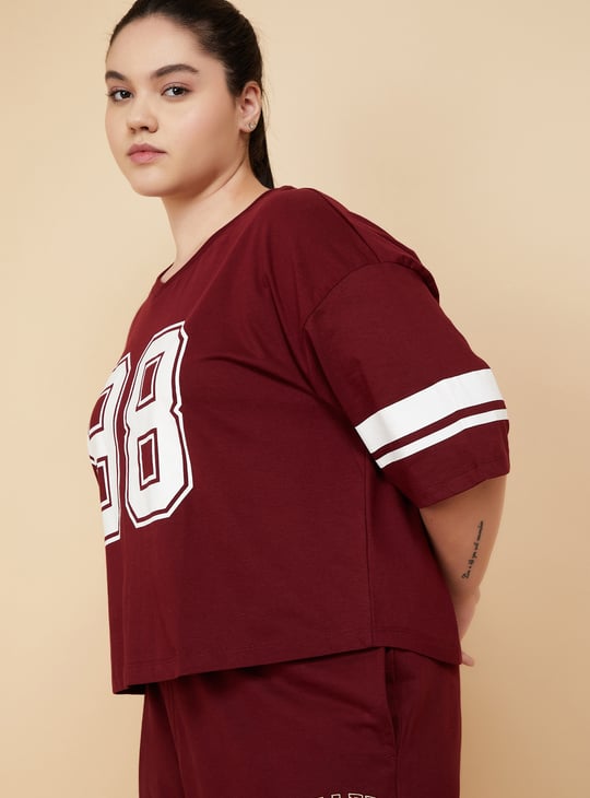 Women Printed Boxy Fit T-shirt