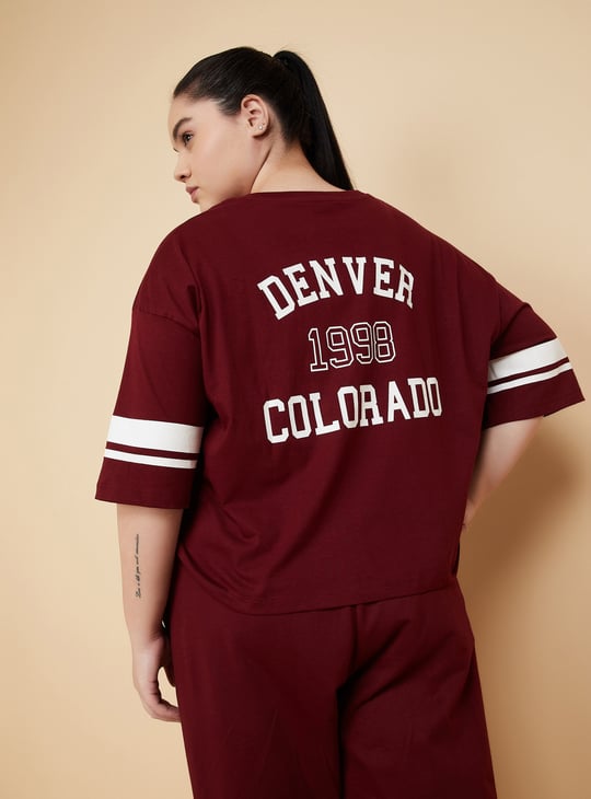 Women Printed Boxy Fit T-shirt