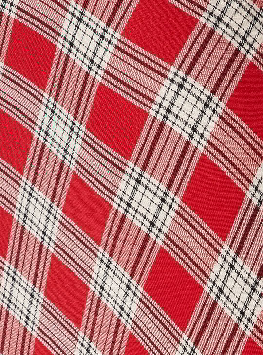 Women Checked Midi Skirt