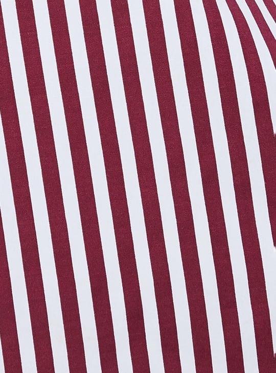 URB_N Women Striped Oversized Shirt