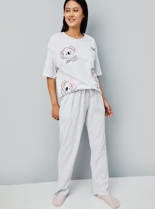 Women Printed PJ Set