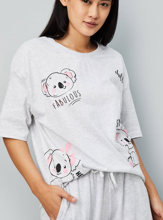 Women Printed PJ Set