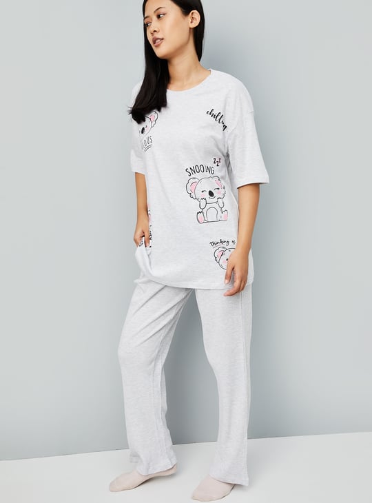 Women Printed PJ Set