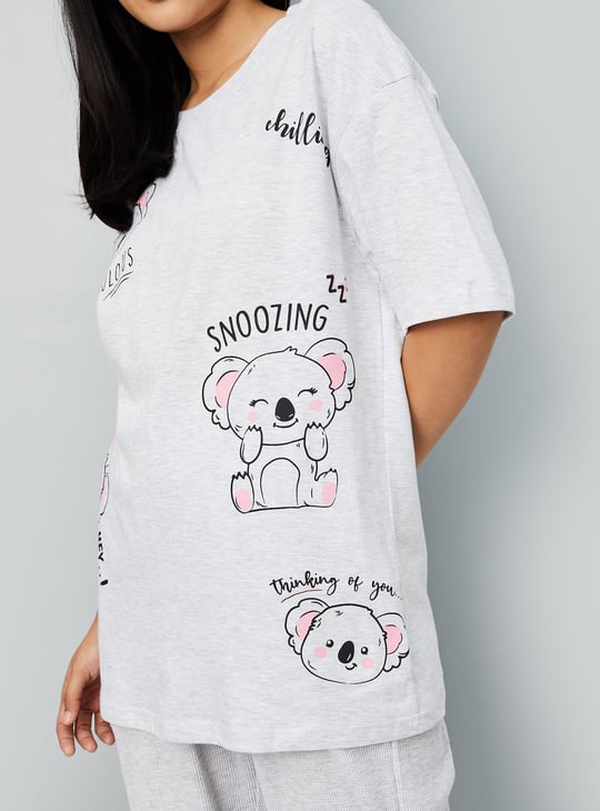 Women Printed PJ Set