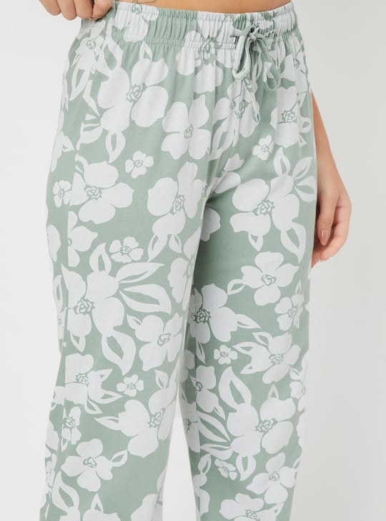 Women Floral Print PJ Set