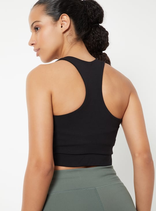 Women Solid Quick Dry Sports Bra