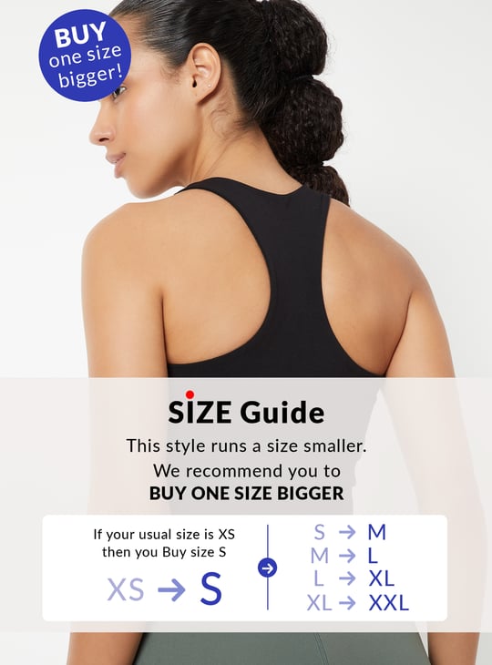 Women Solid Quick Dry Sports Bra