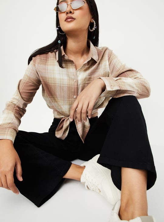 Women Checked Regular Fit Shirt