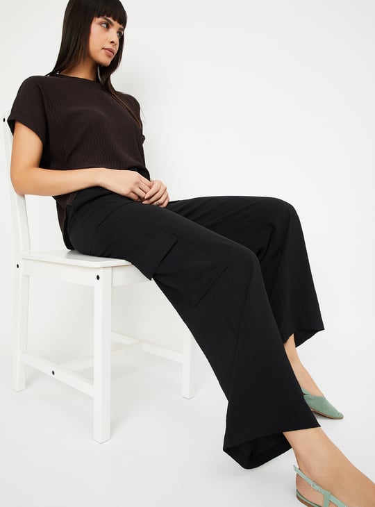 Women Textured Cargos