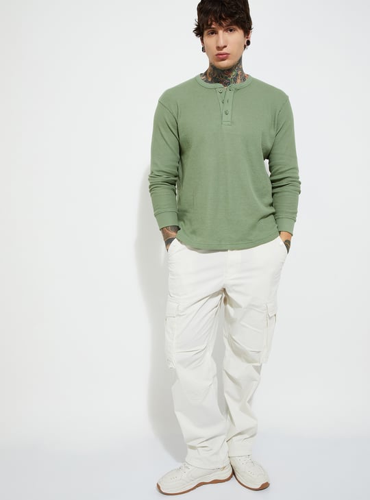 URB_N Men Textured T-shirt