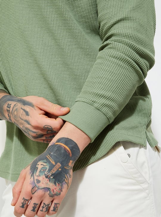 URB_N Men Textured T-shirt