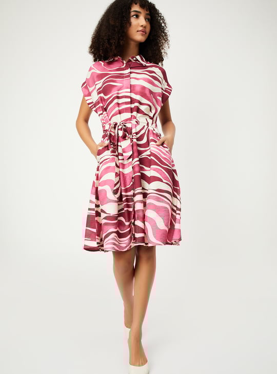 Women Printed Shirt Dress