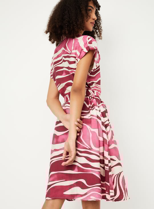 Women Printed Shirt Dress