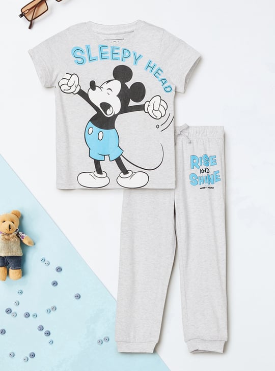 Boys Mickey Print Nightwear Set
