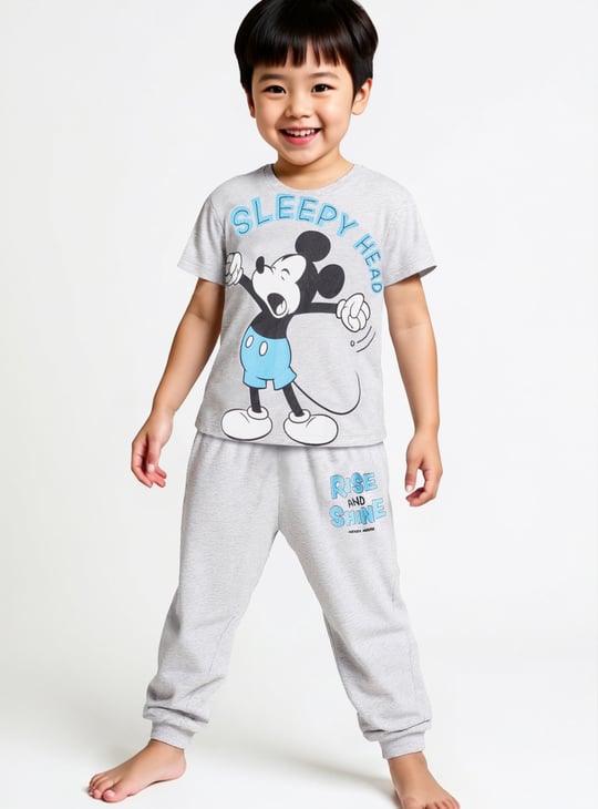 Boys Mickey Print Nightwear Set