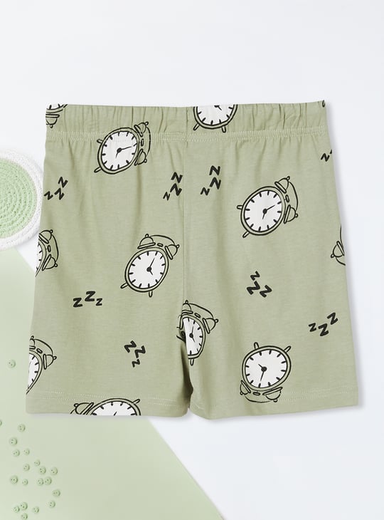 Boys Printed Shorts Set