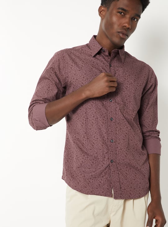 Men Printed Slim Fit Shirt