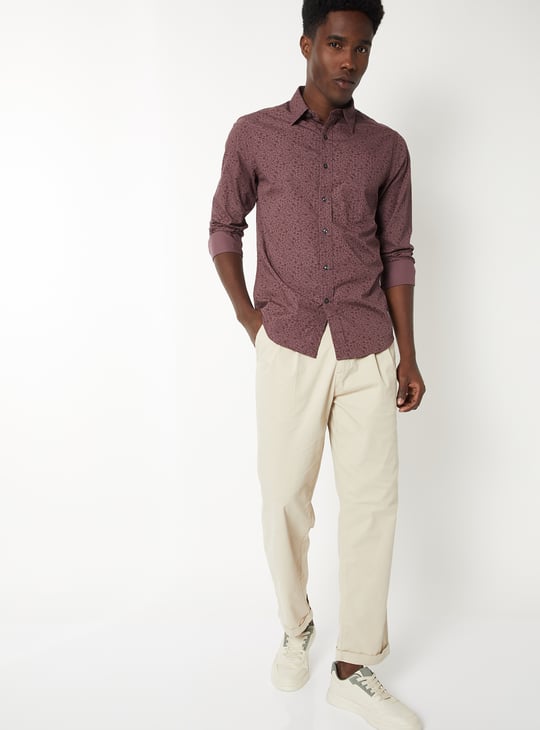 Men Printed Slim Fit Shirt