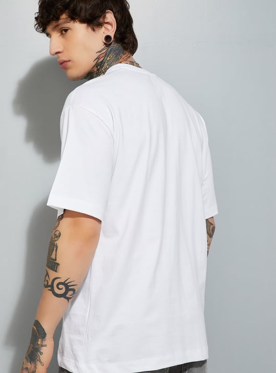 URB_N Men Fast & Furious Print Oversized T-shirt