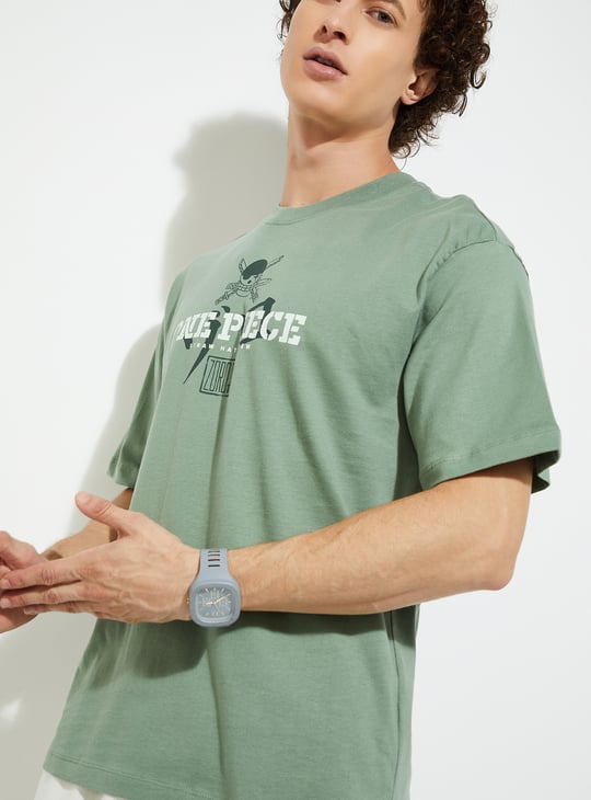 Men One Piece Print T-shirt