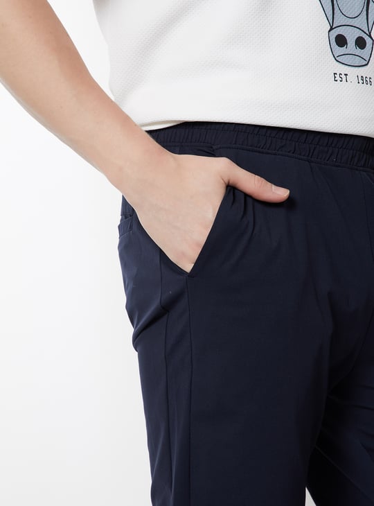 Men Solid Slim Fit Track Pants