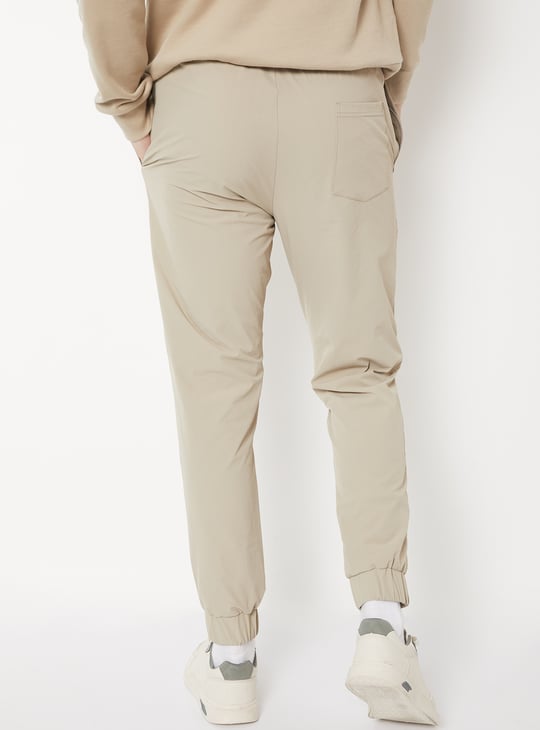 Men Textured Slim Fit Sports Joggers