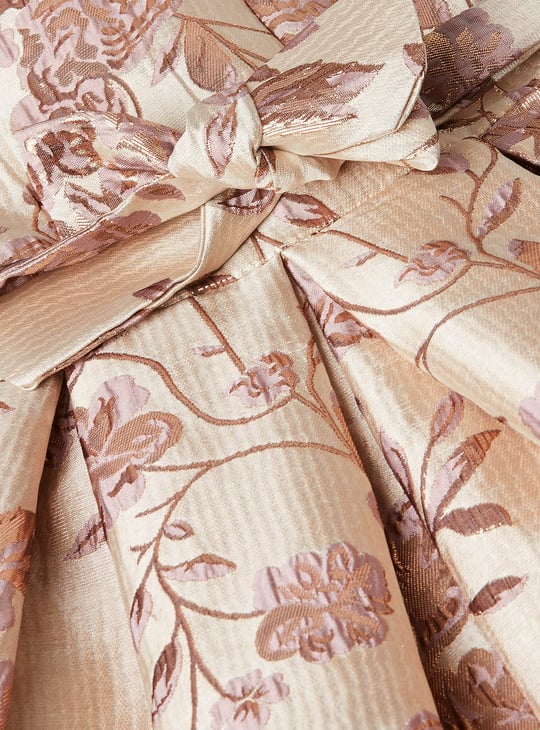 Girls Floral Embellished A-line Dress