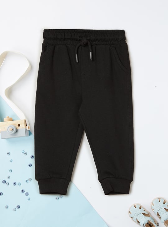 Boys Solid Joggers - Pack of 2