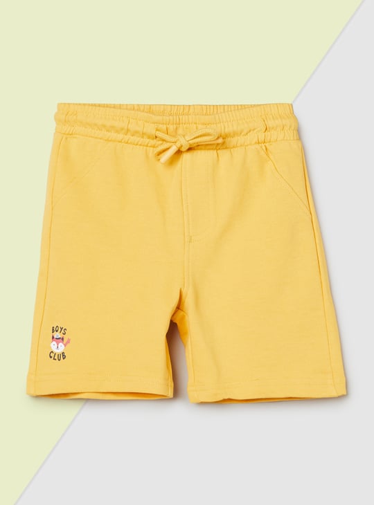 Boys Solid Shorts - Pack of 2