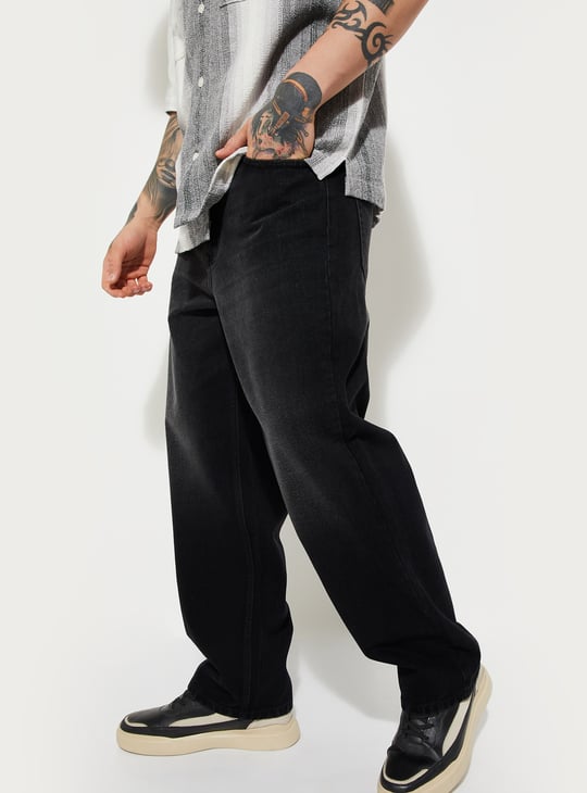 URB_N Men Washed Loose Fit Jeans