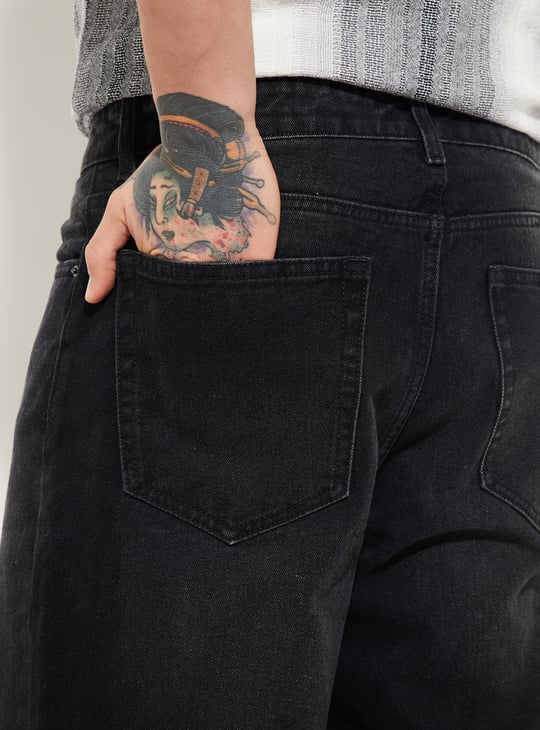 URB_N Men Washed Loose Fit Jeans