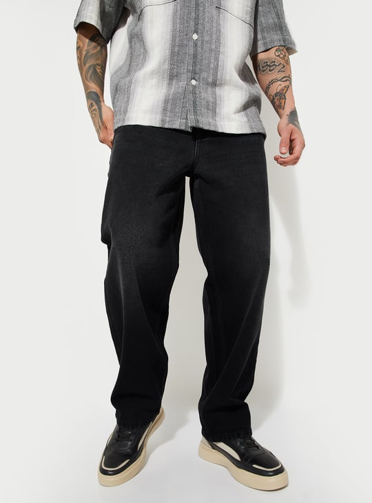 URB_N Men Washed Loose Fit Jeans