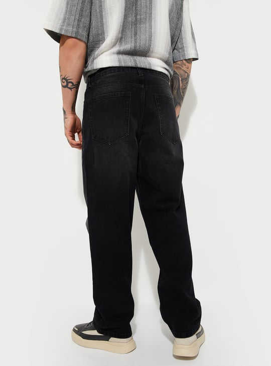 URB_N Men Washed Loose Fit Jeans