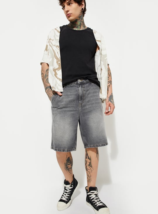 URB_N Men Washed Jorts