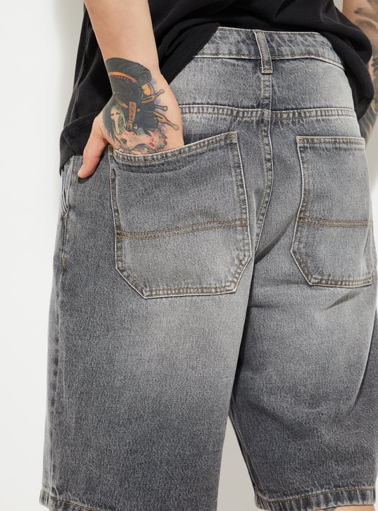 URB_N Men Washed Jorts