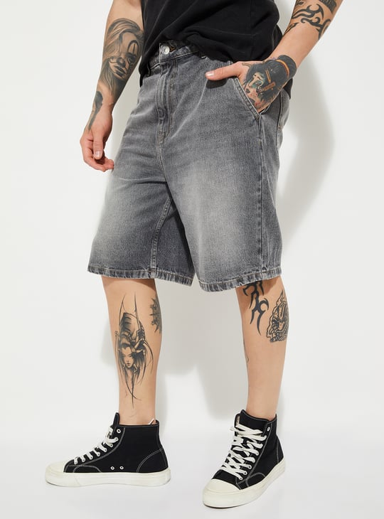 URB_N Men Washed Jorts