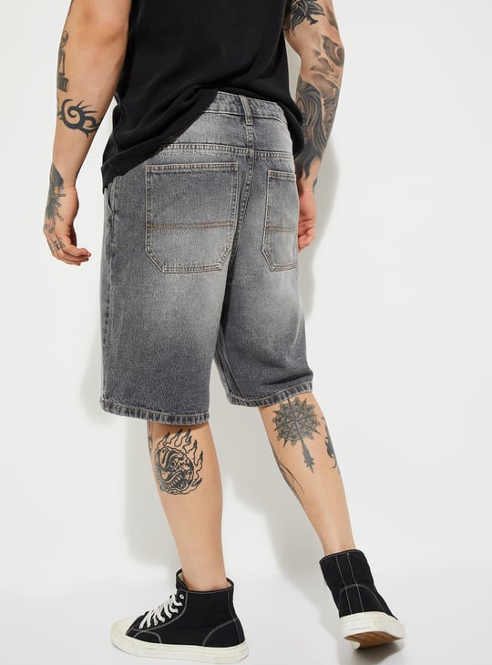 URB_N Men Washed Jorts