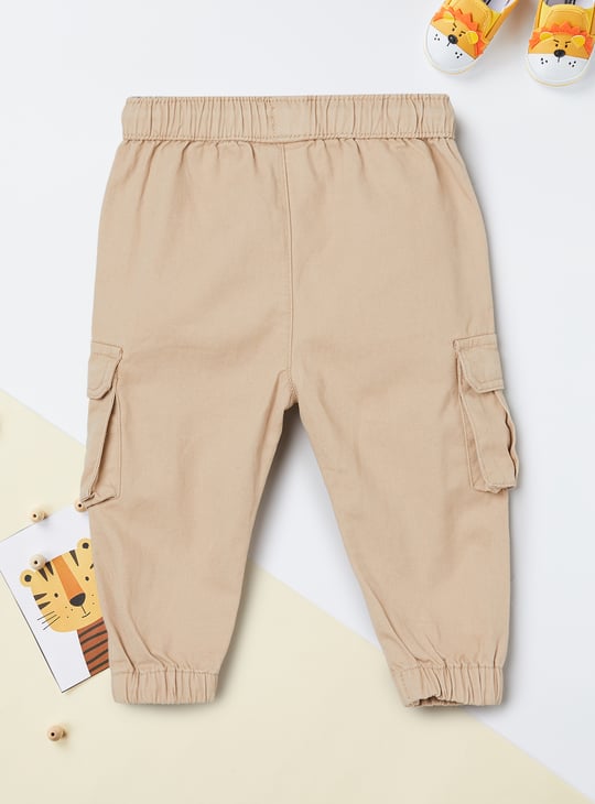 Boys Solid Cargo Joggers