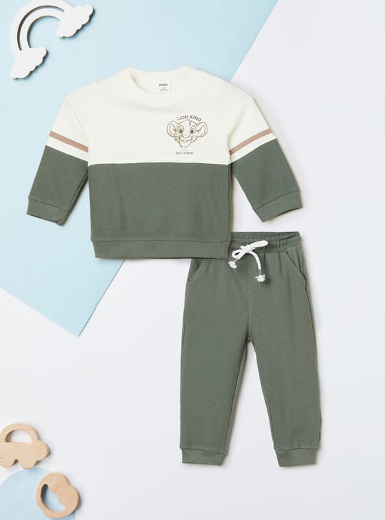 Boys Colourblock Joggers Set