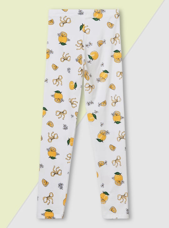 Girls Printed Leggings - Pack of 2